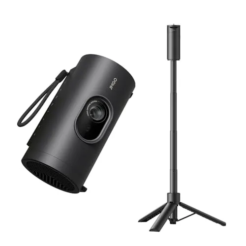 JMGO PicoPlay+ 縦投影可能コンパクトプロジェクター 【Google TV搭載/Netflix公式APP使用可 / 450ISOルーメン / 回転できるボトル型/オートフォーカス/リアルタイム補正/全自動台形補正/小型 / 8Wスピーカー /