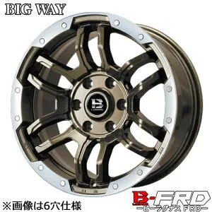 アルミホイール 18インチ BIGWAY B LUGNAS-FRD ビッグウェイ ビーラグナス FRD 7.50-18 5/114.3 +38 ブロンズ/リムポリッシュ ハリアー RAV4 カローラクロス エクストレイル CX-60 デリカD:5 エクリプスクロス