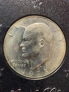 1973-S アイゼンハワー プルーフ銀貨 ~ オリジナル米国造幣局製ブラウンボックス入り ~ #2