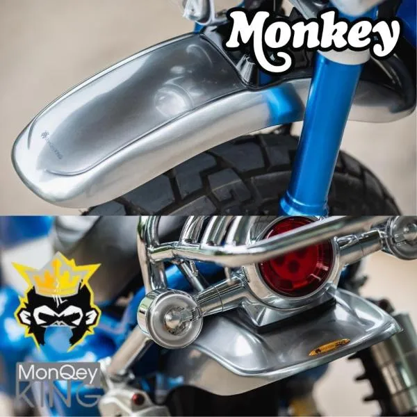ホンダ モンキー125用フロントフェンダー＆リアフェンダーセット Honda Monkey 125 MonQeyKing Front&Rear Fender Set JB02 JB03 JB05
