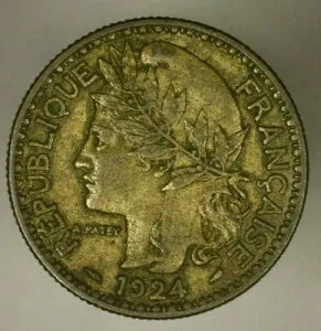 トーゴ 2フラン 1924 XF A970
