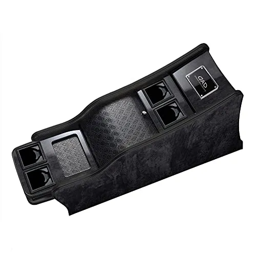 E52系 エルグランド (ELGRAND) [D.A.D ラグジュアリーセンターキャビネット マットブラック スクエアタイプ/トレーデザイン:クロコ/カラー:レザーブラック] DAD ギャルソン GARSON DV670-14