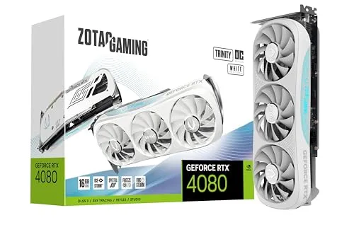 ZOTAC Gaming GeForce RTX 4080 16GB トリニティ OC ホワイトエディション DLSS 3 16GB GDDR6X 256-bit 22.4Gbps PCIE 4.0 ゲーミンググラフィックスカード IceStorm 2.0