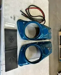 OS&D アドバンブラック ビリヤード ティール 8 インチ サドルバッグ スピーカー 蓋 14 歳以上 ツーリング用 OS&D Advanblack Billiard Teal 8'' SADDLEBAG SPEAKER LIDS FOR 14+ TOURING 【並行輸入品】