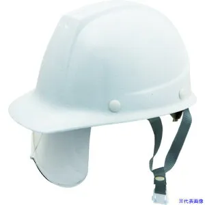 ■タニザワ エアライト搭載シールド面付ヘルメット ST#101J－SH(EPA) 帽体色 ホワイト 101JSHW1J(7938098)