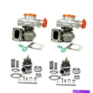 Turbo Charger Turbo Com 80 A/R81 Turbine T4 Flange＆60mm Wastegates for LS1 LS2 LSX V8 4.8L 6.0 Turbo Com 80 A/R81 Turbine T4 Flange&60mm Wastegates FOR LS1 LS2 LSX V8 4.8L 6.0【並行輸入品】