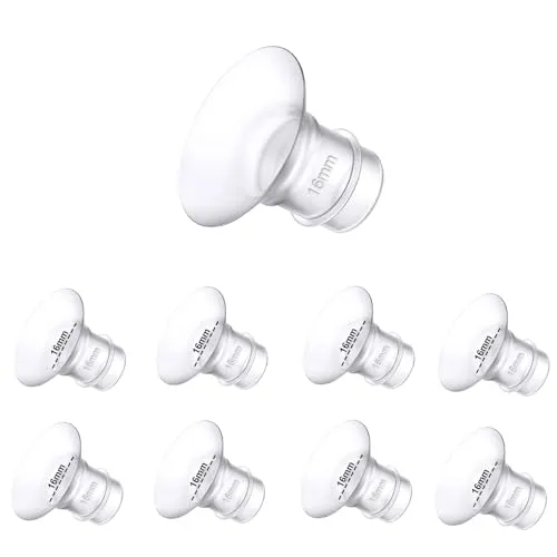 Medela用フランジインサート、Spectra 24mmシールド/フランジ、ウィローウェアラブルカップ TSRETE、CPPSLEE、Momcozy S9/S12 ウェアラブル搾乳器(8個-16mmフランジインサート)