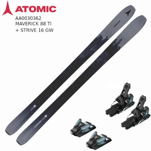 アトミック スキー板 2025 ATOMIC MAVERICK 88 TI + STRIVE 16 GW マーベリック オールマウンテン ビンディングセット