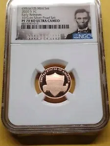 2020 S プルーフ リンカーン ペニー NGC PF70 RD ウルトラ カメオ レッド 1c ポートレート 1 セント