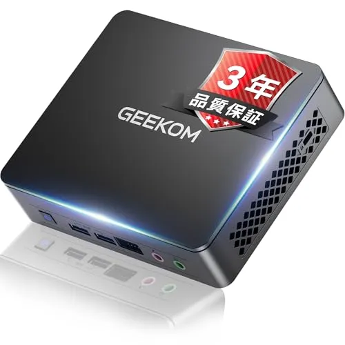 GEEKOM 静かなミニpc Air12 Lite（旧型i3/4300Uより高効率）最大16GB RAM+2TB SSD拡張可能【最高コスパ・Intel N95新登場】mini pc｜快適動作・発熱なし｜3年保証｜正規OS搭載｜4Kデュアル出力・VESA対