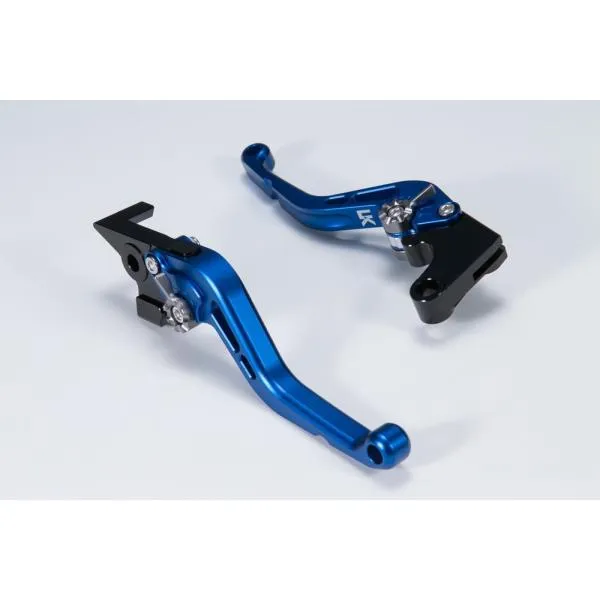 スタンダードタイプ ショートアルミビレットレバーセット マットブルー U-KANAYA YZF-R6（99～04年）