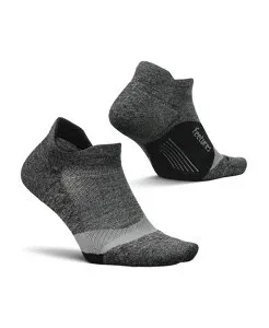 フィーチャー メンズ アンダーウェア 靴下 Feetures Men's Elite Light Cushion No Show Tab - Running Socks for Men & Women - Athletic Compression Socks - Moisture Wicking - Medium Grey グレー