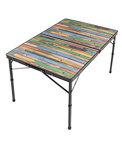 ロゴス(LOGOS) Old Wooden 丸洗いダイニングテーブル 12080 73188047