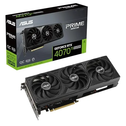 ASUS SFF-Ready Prime GeForce RTX? 4070 Ti Super OCエディション 16GB GDDR6X グラフィックスカード (PCIeR 4.0、16GB GDDR6X、DLSS 3、HDMI 2.1a、DisplayP