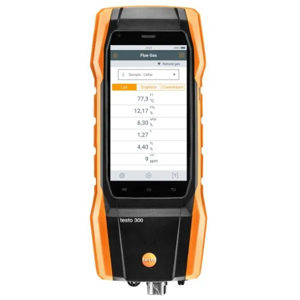 ＼ポイント10倍／ テストー 0633 3002 75 燃焼排ガス分析計 testo 300 本体 O2 H2補償CO：最大 8,000 ppm NO