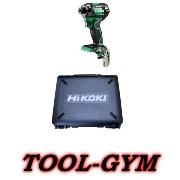 【ケース付】HiKOKI[ハイコーキ] マルチボルト36V コードレスインパクトドライバ WH36DC(NN) 緑/本体+ケース