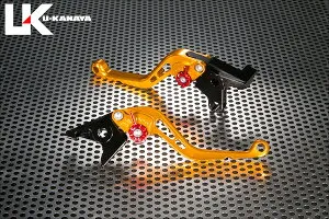 U-KANAYA ユーカナヤ スタンダードタイプ アルミビレットレバーセット FZR1000 YZF-R7 YAMAHA ヤマハ ブレーキ・クラッチレバーセット ハンドル周辺パーツ ハンドル レバーカラー：ゴールド / アジ