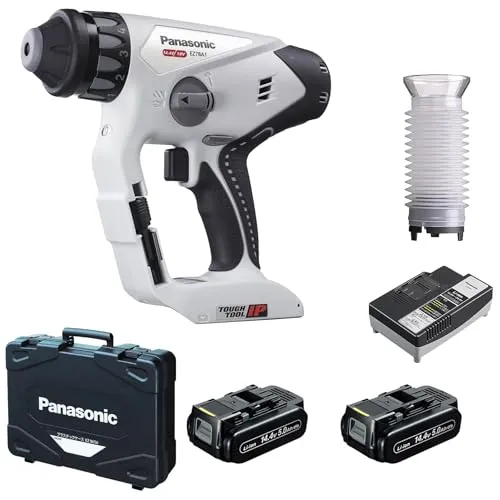 パナソニック(Panasonic) 充電マルチハンマー EZ78A1 デュアル (14.4V/18V) ドライバー機能搭載 IP56 14.4Ｖ大容量5.0Ah電池パック×2個・充電器・ケース ハンマードリル ドリルドライバー グレー EZ78A1LJ2F