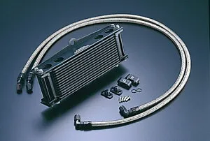 ACTIVE GPZ1100 Z1100GP オイルクーラーキット (サイド廻し) ストレート #8 9-10R ブラック仕様 AC14057110BN