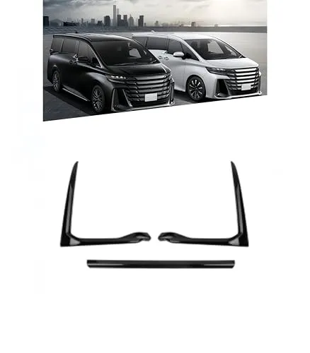 【kiAuto】新型アルファード40系 ヴェルファイア 40系 適用 2023~ 外装 フロントバンパーガーニッシュ フロントリップガーニッシュ フロントバンパープロテクター アンダーリップガーニッシュ 鏡面仕上げ FOR Alphard Vellfire