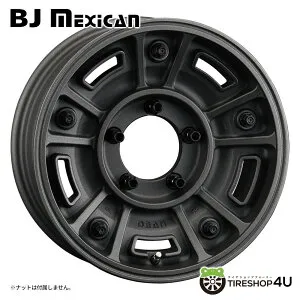 【最大P25倍】 16インチ CRIMSON DEAN BJ mexican 16x5.5J 5/139.7 +20 SHOT CHARCOAL BLACK クリムソン ディーン シリーズ バハ・メキシカン ショットチャコールブラックジムニー JB64 JB23 新品アルミホイール1本