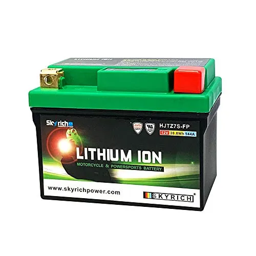 スカイリッチ HJTZ7S-FP リチウムイオンバッテリー [互換 FTX7L-BS YTX7L-BS YTZ7V YTZ7S TTZ7SL] スーパシェルパ KLX250 ZZR250 バリオスGPZ250R