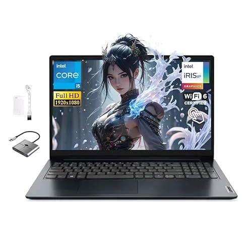 Lenovo IdeaPad 15.6インチ FHD タッチスクリーンノートパソコン、Intel Core i5-1335U (10コア最大4.6GHz) 16GB RAM 1TB SSD、Intel Iris Xe Graphics、長寿命、WiFi 6