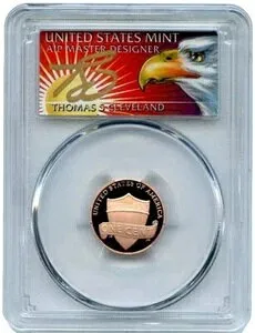 2020-S 1C リンカーン PR70DCAM FDOI トーマス・クリーブランド シグネチャー イーグルラベル プルーフコイン