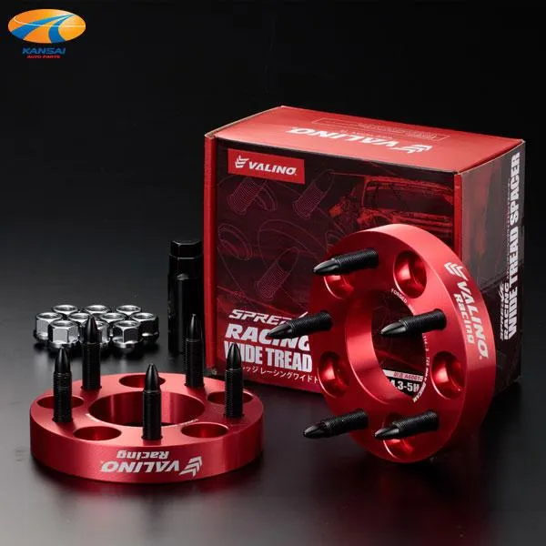 レーシングワイドトレッドスペーサー 114.3 5H P1.25 25mm 2枚 VALINO ヴァリノ アルミニウム6061-T6