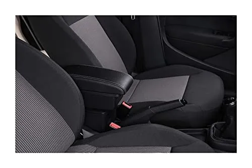 車のアームレストボックス改造部品 USB 灰皿センターコンソール収納ボックス に適合する VW に適合する ポロ 9N 3 2002-2007 2008 2009(B2-black white 3 usb)