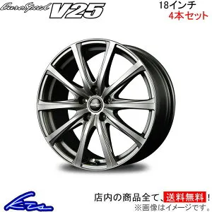 カローラクロス 10系 アルミホイール MID ユーロスピード V25【18×7.5J 5-114 INSET38】マルカサービス EuroSpeed 18インチ 5穴 114.3 +38 インセット38 COROLLA CROSS 車用ホイール 1本 4本セット 1台分 一台分 1