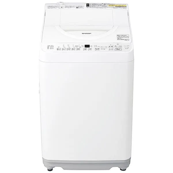 シャープ 縦型洗濯乾燥機 ホワイト系 ES-TX6K-W 洗濯6.5kg 乾燥3.5kg 上開き