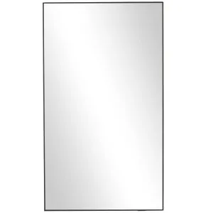 装飾 置物 雑貨 海外 Deco 79 Wood Room Wall Mirror Entryway Mirror with Thin Minimalistic Frame, Wall Mounted Mirror 18 x 1 x 32, Black 【並行輸入品】