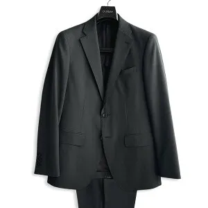 D'URBAN【ダーバン】定価121,000円（税込）日本製 Active r.a.s.o.生地トロピカルウールスーツメンズ スーツ 高級 ブランド2WAYストレッチ 撥水グリーン系 春夏 モヘヤ混ウールA4・A5・A6・A7・AB4BB4・B