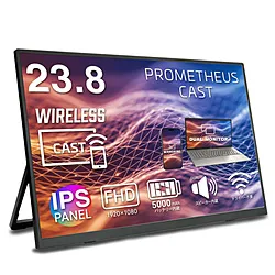 UNIQ USB-C接続 モバイルモニター PROMETHEUS CAST UQ-PM238CST-Q ［23.8型 /フルHD(1920×1080) /ワイド /100Hz］