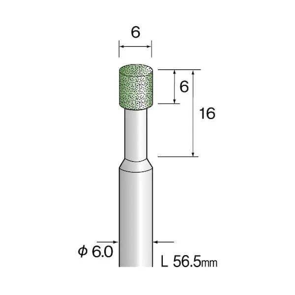 ミニター Minimo レジンボンドCBNバー#120 Φ6 JA2451 [1147-0525714]