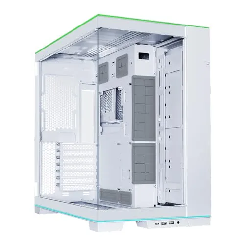 LIANLI E-ATX対応ミドルタワーPCケース O11D EVO RGB White リバーシブルデザイン E-ATX(幅280mm以下) / ATX/Micro ATX/Mini-ITX規格対応 RGBストリップ標準搭載 420mmラジエーター搭載可