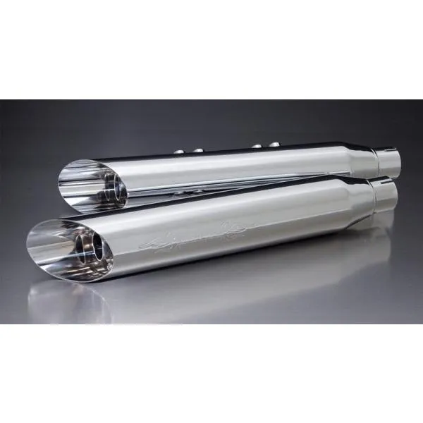 REMUS レムス Custom Exhaust Straight-Thru Slash-Cut，Chrome，Race No Eg/Abe/Eec スリップオンマフラー マフラー