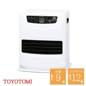トヨトミ 石油ファンヒーター LC-33P-W ［ TOYOTOMI 暖房機器 灯油 消臭 白 木造9畳 コンクリート12畳 コンパクト シンプル］