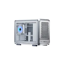 クーラーマスター PCケース [Micro ATX /Mini-ITX] MasterFrame 400 Mesh シルバー MF400M-SHNN-S00