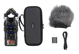 ZOOM H6studio(専用アクセサリパック/APH-6st付) 大口径ステレオマイク スタジオグレードプリアンプ 32bitフロート録音 フラッグシップモデルハンディレコーダー【送料無料】