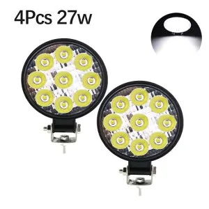 42W ミニ ワーク ライト バー スポットライト LED バー オフロード 12V 24V LED ライト バー 適用: トラック オフ ロード 4X4 4WD 適用: SUV ATV LED ライト 27W 2ピース 4000LM AL-RR-6565 AL Car parts