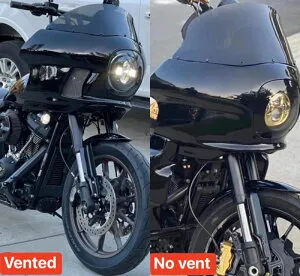 FXRT REPRODUCTION “Closed Back” フェアリングキット:2018年以降FXFB/S/11インチスモークシールド ベント有り