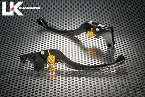 Ninja400R（ニンジャ）10～17年 ツーリングタイプ アルミビレットレバーセット（ブラック） U-KANAYA