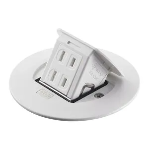 パナソニック 住宅用F型アップコン 丸型 2コ口 マットホワイト DU1100MW