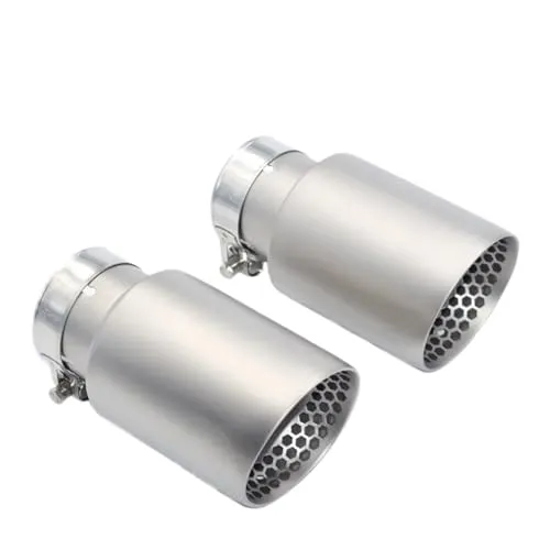 排気管 マットステンレス鋼排気先端システムパイプ排気 に適合する GTI MK7 Golf7 ノズル 60 ミリメートル 63 ミリメートルマフラー 保護チューブ(ID63 OUT89)