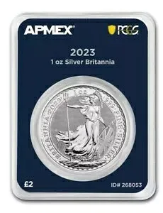 ファースト ストライク 2023 GB 1 オンス .999 シルバー ブリタニア MD? プレミア + PCGS? キング チャールズ