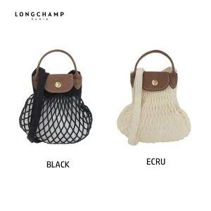 LONGCHAMP Le PLIAGE FILET ル ロンシャン ルプリアージュ・フィレ10139 ストレッチ性のあるコットン素材のレディースバッグ キュートなXSサイズ