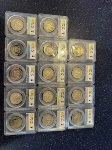 1976-1989-S ケネディ ハーフダラー PR-69 DCam PCGS（14枚セット）