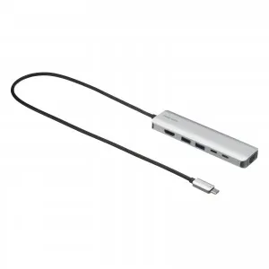 USB-DKM9S ドッキングステーション Type-C 接続 6in1 HDMI 1つ 4K/120Hz 8K/30Hz PD100W スリム コンパクトUSB A 2つ LAN L字変換アダプタ ケーブル長50cm